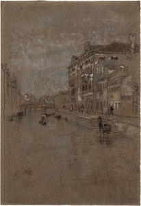 Canal em Veneza (Armazém de Tabaco) de James Abbott McNeill Whistler