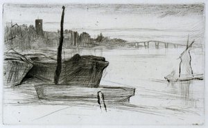 Ponte e Igreja de Chelsea de James Abbott McNeill Whistler