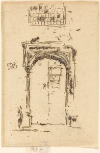 Church Doorway, Edgemere. de James Abbott McNeill Whistler