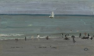 Cena da costa, banhistas, 1884-85 de James Abbott McNeill Whistler