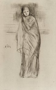 Modelo drapeado, 1870. de James Abbott McNeill Whistler