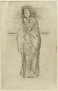Modelo drapeado, 1870. de James Abbott McNeill Whistler
