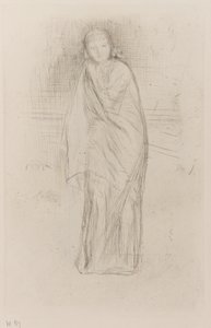 Modelo drapeado, 1870. de James Abbott McNeill Whistler