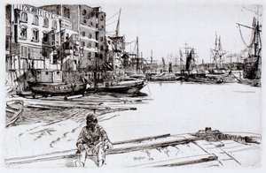 Eagle Wharf (Tyzac, Whitely and Co) de James Abbott McNeill Whistler