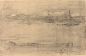 Início da manhã, 1878. de James Abbott McNeill Whistler