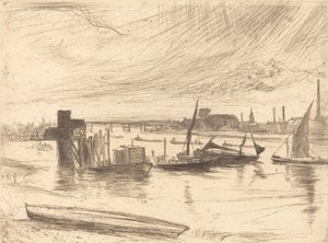 Bom dia, Battersea, 1861. de James Abbott McNeill Whistler