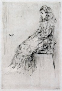 Fanny Leyland, c.1874 (ponto seco) de James Abbott McNeill Whistler