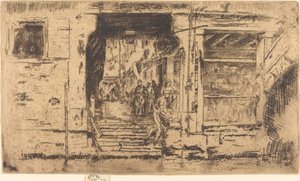 Peixaria, Veneza, 1880. de James Abbott McNeill Whistler