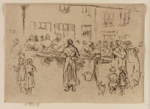 Fish Women, Ostende, 1887. de James Abbott McNeill Whistler
