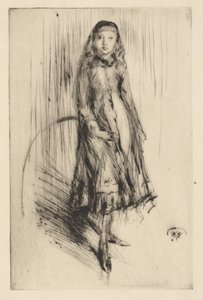 Florence Leyland, c.1873 (ponta seca; tinta sobre papel) de James Abbott McNeill Whistler