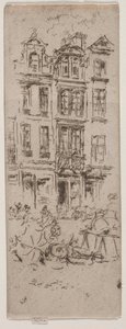Mercado das Flores, Bruxelas. de James Abbott McNeill Whistler
