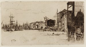Cais de Livre Comércio, 1877. de James Abbott McNeill Whistler