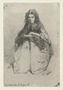 Fumette, c.1857 (gravura e ponta seca) de James Abbott McNeill Whistler