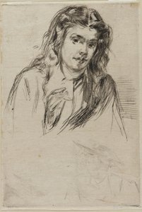 Cabeça curvada de Fumette, 1859. de James Abbott McNeill Whistler