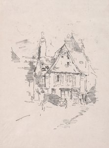 Telhados de duas águas, Vitré, 1893. de James Abbott McNeill Whistler