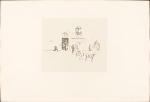 Gaiety Stage Door, 18791887. de James Abbott McNeill Whistler