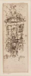 Gold House, Bruxelas, 1887. de James Abbott McNeill Whistler