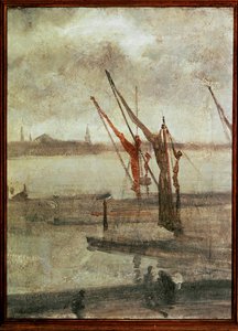 Cinzento e prata, Chelsea Wharf de James Abbott McNeill Whistler