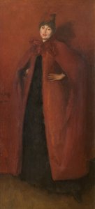 Harmonia em Vermelho: Lamplight, 1884-86 de James Abbott McNeill Whistler