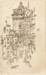 Câmara Municipal, Loches, 1888. de James Abbott McNeill Whistler