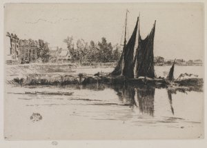 Hurlingham, 1859 (gravura no papel) de James Abbott McNeill Whistler