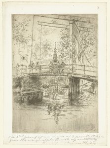 Pequena ponte levadiça em Amsterdã Pequena ponte levadiça, Amsterdã de James Abbott McNeill Whistler