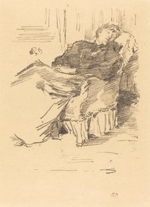 A bela dama adormecida, 1894. de James Abbott McNeill Whistler