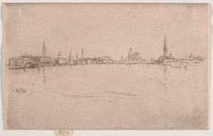 La Salute: Amanhecer, c. 1880. de James Abbott McNeill Whistler