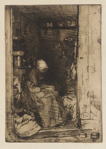 A Velha em trapos, 1858. de James Abbott McNeill Whistler