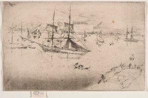 Lagoon: Meio-dia, 1886. de James Abbott McNeill Whistler