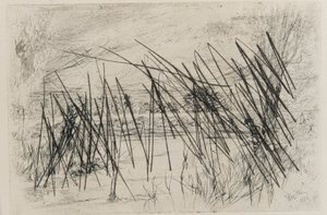 Paisagem com um Pescador, 1861. de James Abbott McNeill Whistler