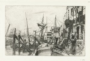 Limehouse
Dezasseis gravuras de cenas do Tamisa e outros temas (título da série) de James Abbott McNeill Whistler