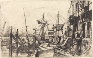Limehouse, 1859. de James Abbott McNeill Whistler