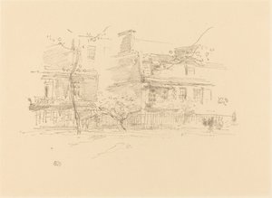 Lindsay Row, Chelsea, 1888. de James Abbott McNeill Whistler