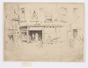 Little Court, c.1880-81 (gravura; tinta sobre papel) de James Abbott McNeill Whistler