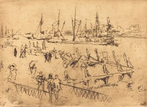 Pequeno Dordrecht, 1884. de James Abbott McNeill Whistler