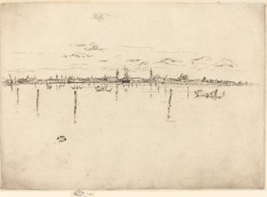 Pequena Veneza, 1880. de James Abbott McNeill Whistler