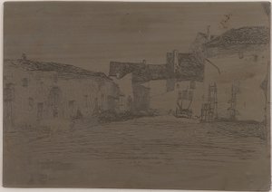 Liverdun. Um dos Doze Etchings da Natureza, 1858. de James Abbott McNeill Whistler