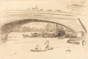 Ponte de Londres, c. 1875. de James Abbott McNeill Whistler