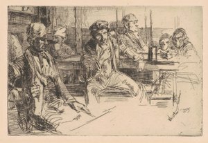 Longshoreman, 1859 (gravura e ponto de secagem em papel) de James Abbott McNeill Whistler