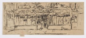 Marchand de Vin, Paris, c.1892-93 (gravura; tinta sobre papel) de James Abbott McNeill Whistler