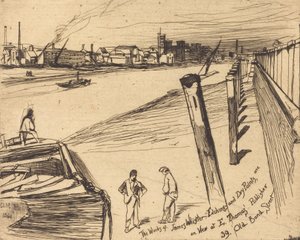 Millbank, 1861. de James Abbott McNeill Whistler