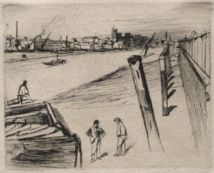 Millbank, 1861. de James Abbott McNeill Whistler