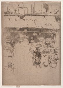 Nashs Fruit Shop. de James Abbott McNeill Whistler