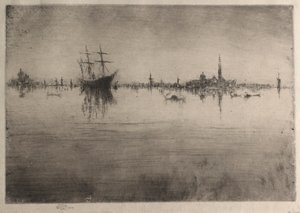 Noturno, 1880. de James Abbott McNeill Whistler