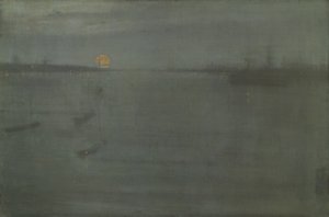 Noturno: Azul e Dourado - Southampton Water, 1872. de James Abbott McNeill Whistler