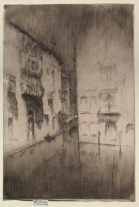 Noturno: Palácios, 1886. de James Abbott McNeill Whistler