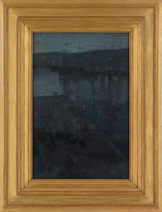 Nocturno em Azul e Ouro: Valparaiso, 1866-ca. 1874. de James Abbott McNeill Whistler
