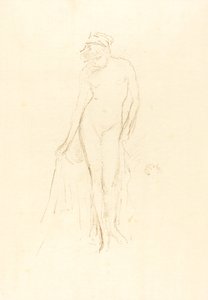 Modelo nu, em pé, c. 1891. de James Abbott McNeill Whistler