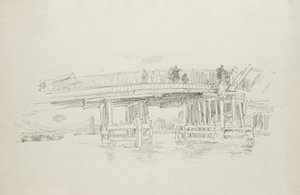 Old Battersea Bridge, 1879, publicada em 1887 de James Abbott McNeill Whistler